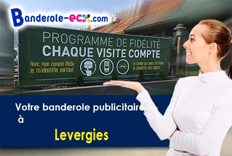 Banderole personnalisée sur mesure à Levergies (Aisne/2420)