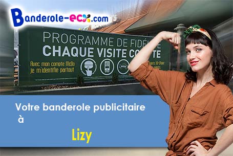 Banderole personnalisée sur mesure à Lizy (Aisne/2320)