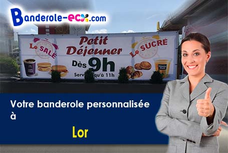 Banderole publicitaire sur mesure à Lor (Aisne/2190)