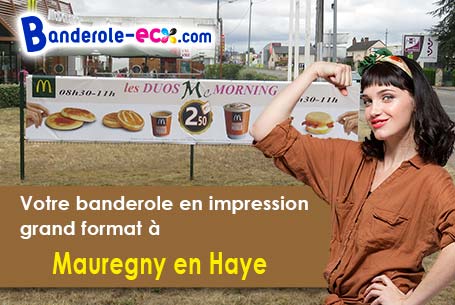 Banderole publicitaire sur mesure à Mauregny-en-Haye (Aisne/2820)