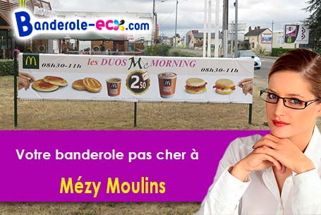 Banderole personnalisée sur mesure à Mézy-Moulins (Aisne/2650)