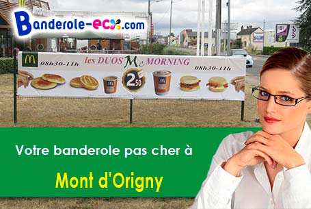 Banderole publicitaire sur mesure à Mont-d'Origny (Aisne/2390)