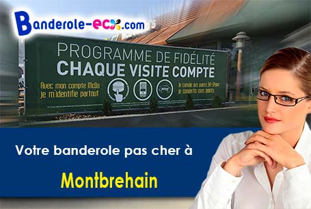 Banderole publicitaire sur mesure à Montbrehain (Aisne/2110)