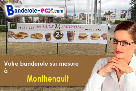 Banderole personnalisée sur mesure à Monthenault (Aisne/2860)