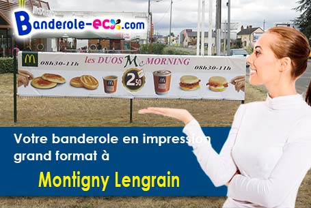 Banderole publicitaire sur mesure à Montigny-Lengrain (Aisne/2290)