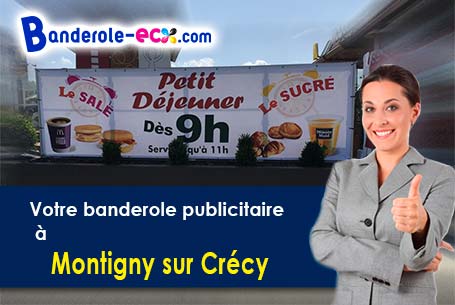 Banderole personnalisée sur mesure à Montigny-sur-Crécy (Aisne/2270)