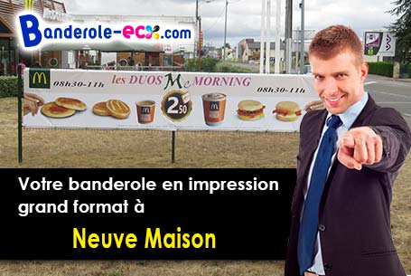 Banderole pas cher sur mesure à Neuve-Maison (Aisne/2500)