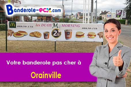 Banderole personnalisée sur mesure à Orainville (Aisne/2190)