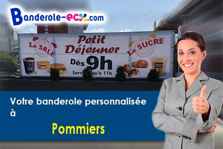 Banderole pas cher sur mesure à Pommiers (Aisne/2200)