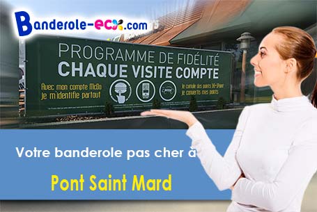 Banderole publicitaire sur mesure à Pont-Saint-Mard (Aisne/2380)