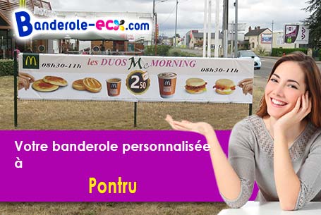 Banderole publicitaire sur mesure à Pontru (Aisne/2490)
