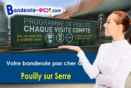 Banderole publicitaire sur mesure à Pouilly-sur-Serre (Aisne/2270)