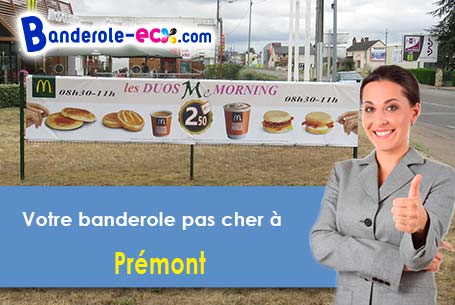 Banderole personnalisée sur mesure à Prémont (Aisne/2110)