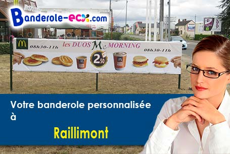 Banderole publicitaire sur mesure à Raillimont (Aisne/2360)