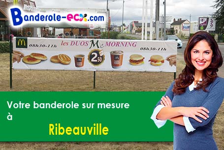Banderole pas cher sur mesure à Ribeauville (Aisne/2110)