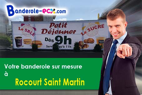 Banderole personnalisée sur mesure à Rocourt-Saint-Martin (Aisne/2210)