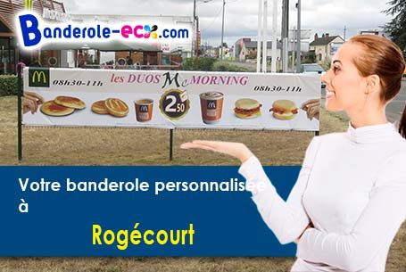 Banderole personnalisée sur mesure à Rogécourt (Aisne/2800)