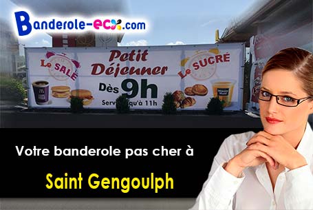 Banderole pas cher sur mesure à Saint-Gengoulph (Aisne/2810)