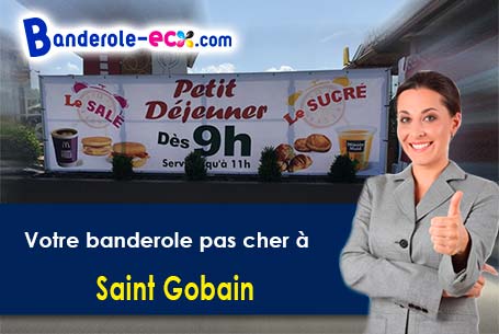 Banderole personnalisée sur mesure à Saint-Gobain (Aisne/2410)