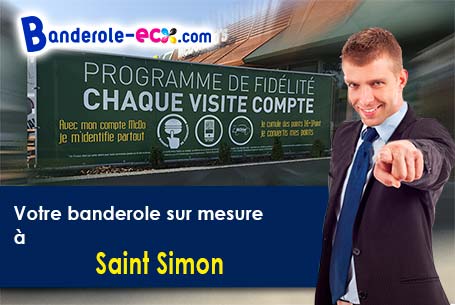 Banderole pas cher sur mesure à Saint-Simon (Aisne/2640)