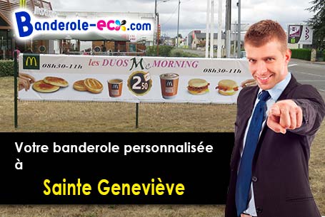Banderole publicitaire sur mesure à Sainte-Geneviève (Aisne/2340)