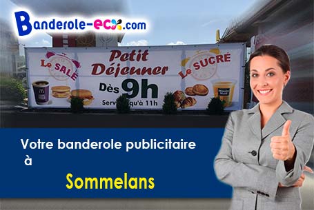 Banderole personnalisée sur mesure à Sommelans (Aisne/2470)