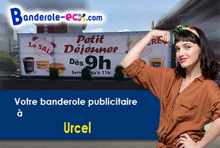 Banderole publicitaire sur mesure à Urcel (Aisne/2000)
