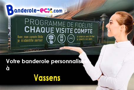 Banderole personnalisée sur mesure à Vassens (Aisne/2290)