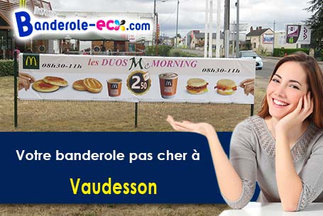 Banderole pas cher sur mesure à Vaudesson (Aisne/2320)