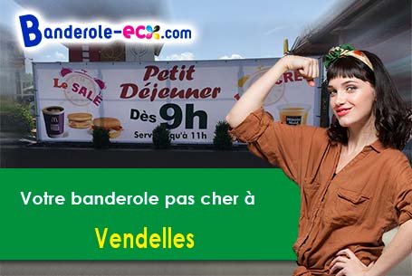 Banderole personnalisée sur mesure à Vendelles (Aisne/2490)