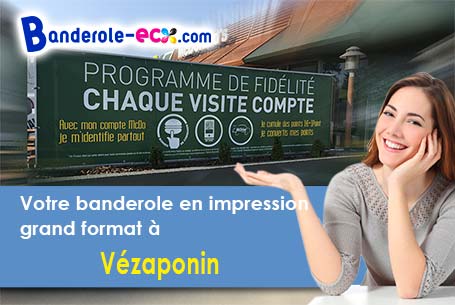 Banderole publicitaire sur mesure à Vézaponin (Aisne/2290)