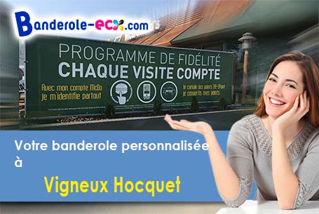 Banderole personnalisée sur mesure à Vigneux-Hocquet (Aisne/2340)