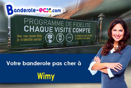 Banderole personnalisée sur mesure à Wimy (Aisne/2500)