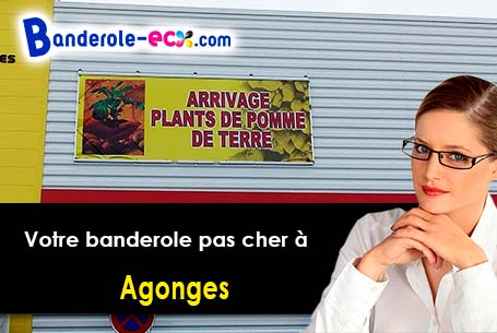 Banderole pas cher sur mesure à Agonges (Allier/3210)