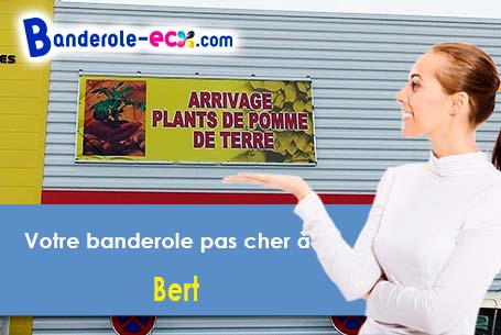 Banderole personnalisée sur mesure à Bert (Allier/3130)