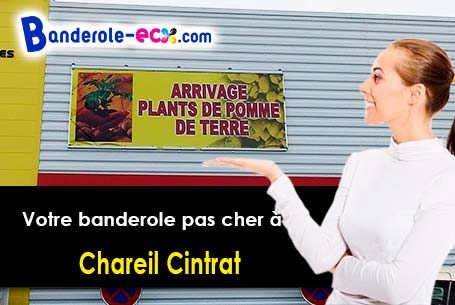 Banderole publicitaire sur mesure à Chareil-Cintrat (Allier/3140)