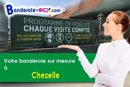 Banderole publicitaire sur mesure à Chezelle (Allier/3140)