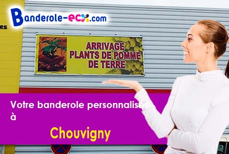 Banderole publicitaire sur mesure à Chouvigny (Allier/3450)