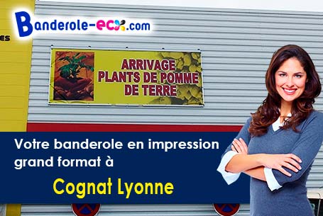 Banderole publicitaire sur mesure à Cognat-Lyonne (Allier/3110)