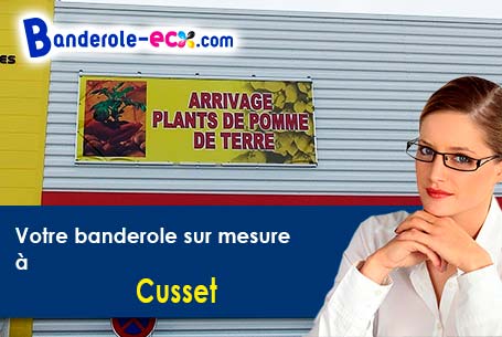 Banderole pas cher sur mesure à Cusset (Allier/3300)