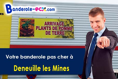 Banderole pas cher sur mesure à Deneuille-les-Mines (Allier/3170)