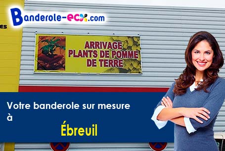 Banderole publicitaire sur mesure à Ébreuil (Allier/3450)