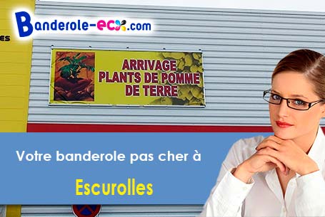 Banderole publicitaire sur mesure à Escurolles (Allier/3110)