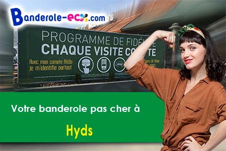 Banderole publicitaire sur mesure à Hyds (Allier/3600)