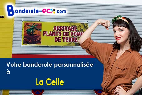 Banderole pas cher sur mesure à La Celle (Allier/3600)