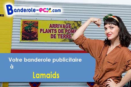 Banderole pas cher sur mesure à Lamaids (Allier/3380)