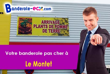 Banderole personnalisée sur mesure à Le Montet (Allier/3240)