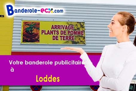 Banderole personnalisée sur mesure à Loddes (Allier/3130)