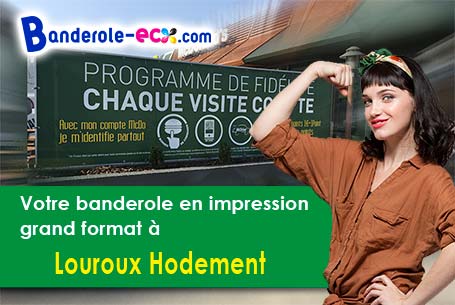 Banderole personnalisée sur mesure à Louroux-Hodement (Allier/3190)