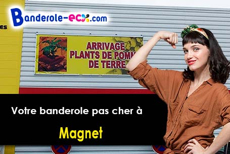 Banderole personnalisée sur mesure à Magnet (Allier/3260)